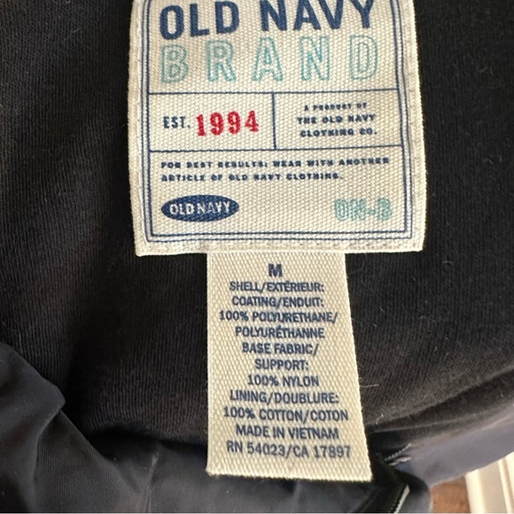 Old navy windbreaker top Vintage Windbreakers anorak black - Picture 13 of 15